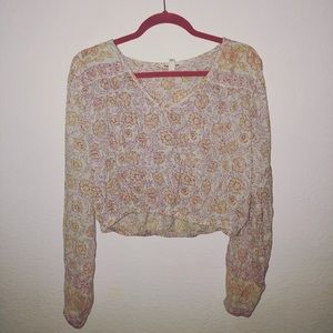 long sleeve crop top